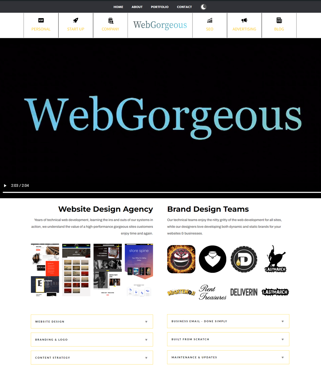 Webgorgeous Screengrab
